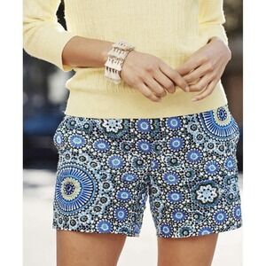 Banana Republic-Y2k Vtg, Blue, Boho, Morrocan/Mediterranean, Linen, Shorts. Sz-4